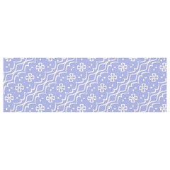 Light Purple And White Floral Pattern Banner And Sign 9  X 3 