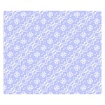 Light purple and white floral pattern Premium Plush Fleece Blanket (Small) 50 x40  Blanket Front