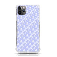 Light Purple And White Floral Pattern Iphone 11 Pro Max 6 5 Inch Tpu Uv Print Case