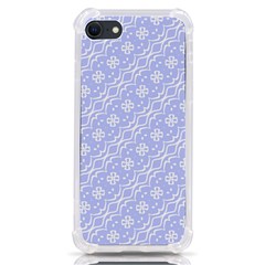 Light Purple And White Floral Pattern Iphone Se