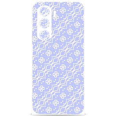 Light Purple And White Floral Pattern Samsung Galaxy S24 Plus 6 7 Inch Black Tpu Uv Case