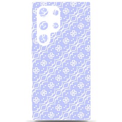 Light Purple And White Floral Pattern Samsung Galaxy S24 Ultra 6 9 Inch Black Tpu Uv Case by SpinnyChairDesigns