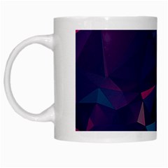 Turquoise Abstract Black Galaxy Pattern Turquoise White Mug