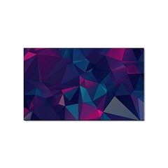 Turquoise Abstract Black Galaxy Pattern Turquoise Sticker Rectangular (100 Pack)