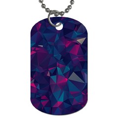 Turquoise Abstract Black Galaxy Pattern Turquoise Dog Tag (two Sides) by Bedest