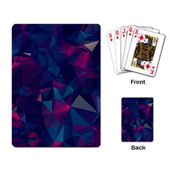 Turquoise Abstract Black Galaxy Pattern Turquoise Playing Cards Single Design (rectangle)