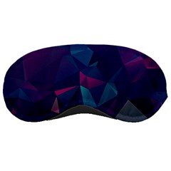 Turquoise Abstract Black Galaxy Pattern Turquoise Sleep Mask by Bedest