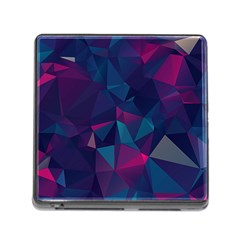 Turquoise Abstract Black Galaxy Pattern Turquoise Memory Card Reader (square 5 Slot)