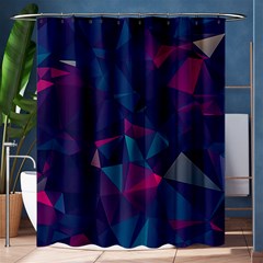 Turquoise Abstract Black Galaxy Pattern Turquoise Shower Curtain 60  X 72  (medium) 