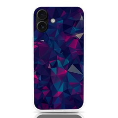 Turquoise Abstract Black Galaxy Pattern Turquoise Iphone 16 Plus Tpu Uv Print Case by Bedest