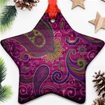 Abstract Purple Pattern Ornament (Star) Front