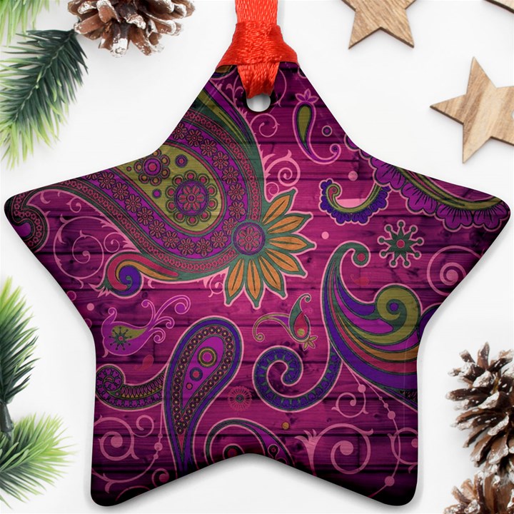 Abstract Purple Pattern Ornament (Star)