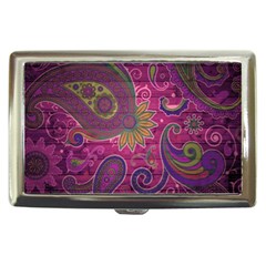 Abstract Purple Pattern Cigarette Money Case