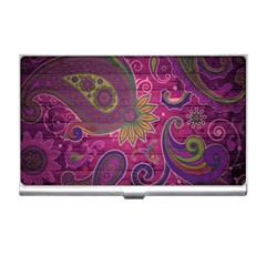 Abstract Purple Pattern Business Card Holder