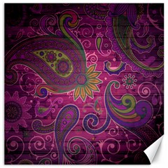 Abstract Purple Pattern Canvas 20  X 20 