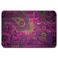 Abstract Purple Pattern Large Doormat