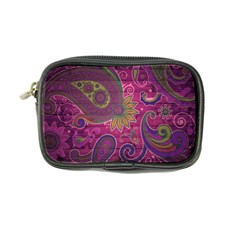 Abstract Purple Pattern Coin Purse by Bedest