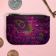 Abstract Purple Pattern Mini Coin Purse