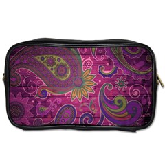 Abstract Purple Pattern Toiletries Bag (two Sides)