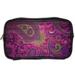 Abstract Purple Pattern Toiletries Bag (Two Sides) Back