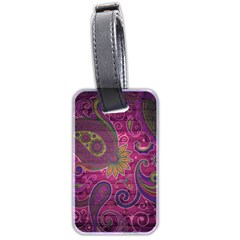 Abstract Purple Pattern Luggage Tag (two Sides)