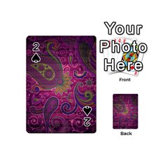 Abstract Purple Pattern Playing Cards 54 Designs (mini) by Bedest