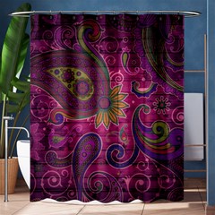 Abstract Purple Pattern Shower Curtain 60  X 72  (medium) 