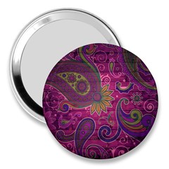 Abstract Purple Pattern 3  Handbag Mirrors