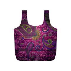 Abstract Purple Pattern Full Print Recycle Bag (s)