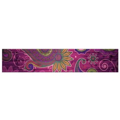 Abstract Purple Pattern Small Premium Plush Fleece Scarf