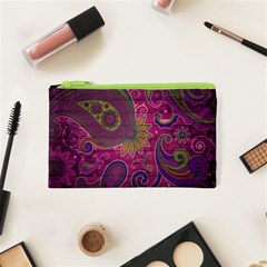 Abstract Purple Pattern Cosmetic Bag (xs)