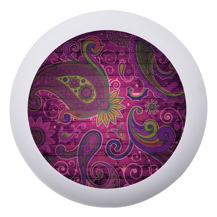 Abstract Purple Pattern Dento Box with Mirror