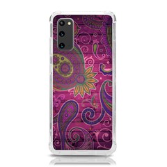 Abstract Purple Pattern Samsung Galaxy S20 6 2 Inch Tpu Uv Case