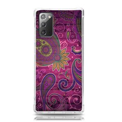 Abstract Purple Pattern Samsung Galaxy Note 20 Tpu Uv Case