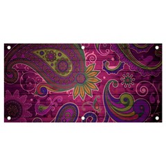 Abstract Purple Pattern Banner And Sign 4  X 2 