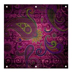 Abstract Purple Pattern Banner And Sign 4  X 4 