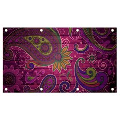 Abstract Purple Pattern Banner And Sign 7  X 4 