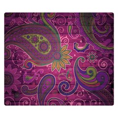 Abstract Purple Pattern Premium Plush Fleece Blanket (small)