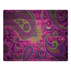 Abstract Purple Pattern Premium Plush Fleece Blanket (large)