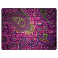 Abstract Purple Pattern Two Sides Premium Plush Fleece Blanket (baby Size)