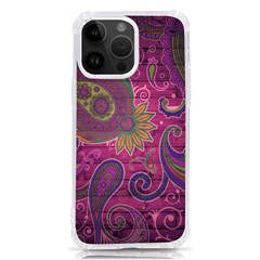 Abstract Purple Pattern Iphone 14 Pro Max Tpu Uv Print Case