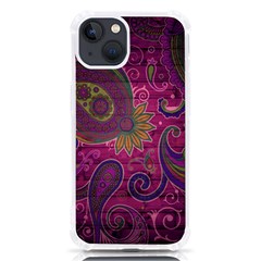 Abstract Purple Pattern Iphone 13 Tpu Uv Print Case