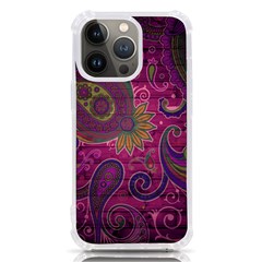 Abstract Purple Pattern Iphone 13 Pro Tpu Uv Print Case