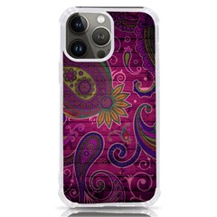 Abstract Purple Pattern Iphone 13 Pro Max Tpu Uv Print Case