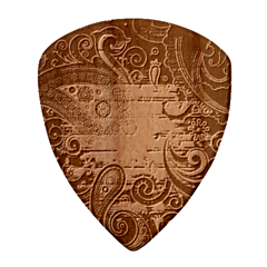 Abstract Purple Pattern Wood Guitar Pick (set Of 10)