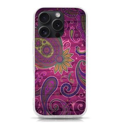 Abstract Purple Pattern Iphone 15 Pro Tpu Uv Print Case