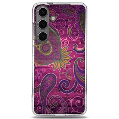 Abstract Purple Pattern Samsung Galaxy S24 6 2 Inch Tpu Uv Case