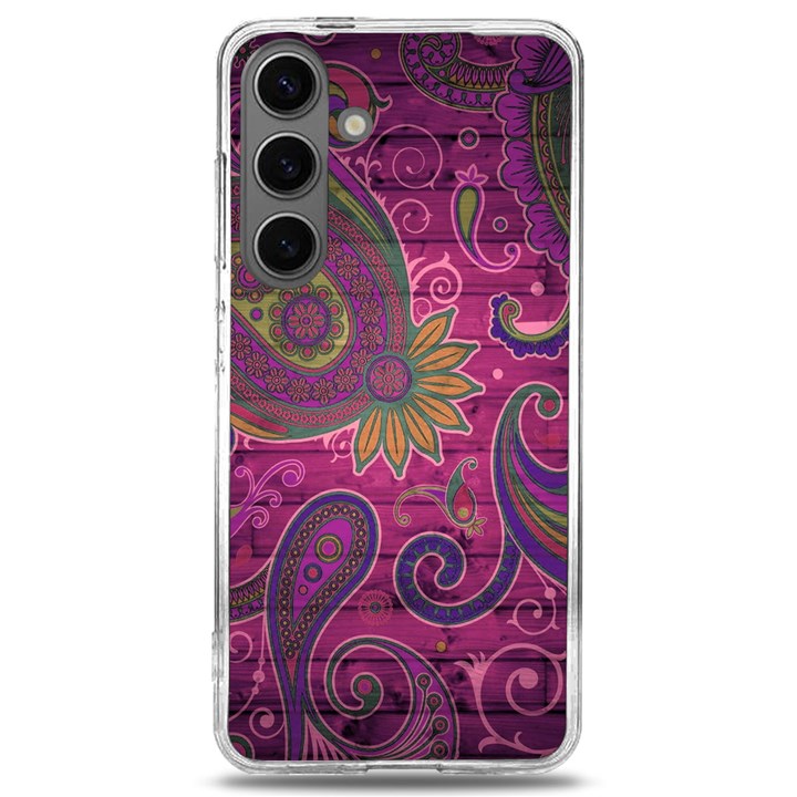 Abstract Purple Pattern Samsung Galaxy S24 6.2 Inch TPU UV Case