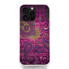 Abstract Purple Pattern Iphone 16 Pro Max Tpu Uv Print Case