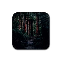 Forest Jungle Trees Tropics Rubber Coaster (square)